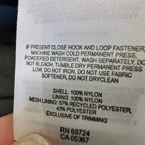 Columbia Jacket Mens Large Field Gear Nylon Hooded Black Neon Green Coat ** - Picture 8 of 10